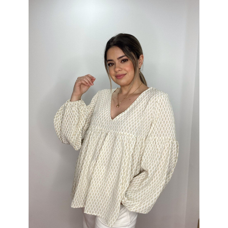 Blusa Fluida Flores